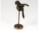 Small sculpture subject bronze parrot perchoir oiseau XIXème siècle