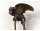 Small sculpture subject bronze parrot perchoir oiseau XIXème siècle