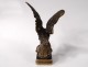 Seal stamp small sculpture bronze eagle seal XIXth century