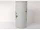 Vase Roll porcelain chinese birds flowers poem China signed XXth