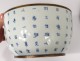 Covered porcelain china white-blue calligraphy Vietnam XIXth c.