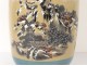 Large vase baluster porcelain Japan snowy landscapes mountains signed XXth