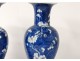 Pair small vases balusters porcelain China prunus Kangxi Yongzheng 18th