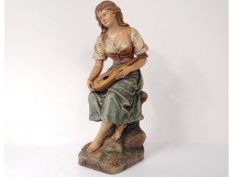 Sculpture Player Mandolin Mignon The Guluche Hanne Isle of Adam Earth XIXth