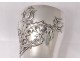 Timbale goblet silver solid Minerve flowers thistle Art Nouveau 188gr XIXth