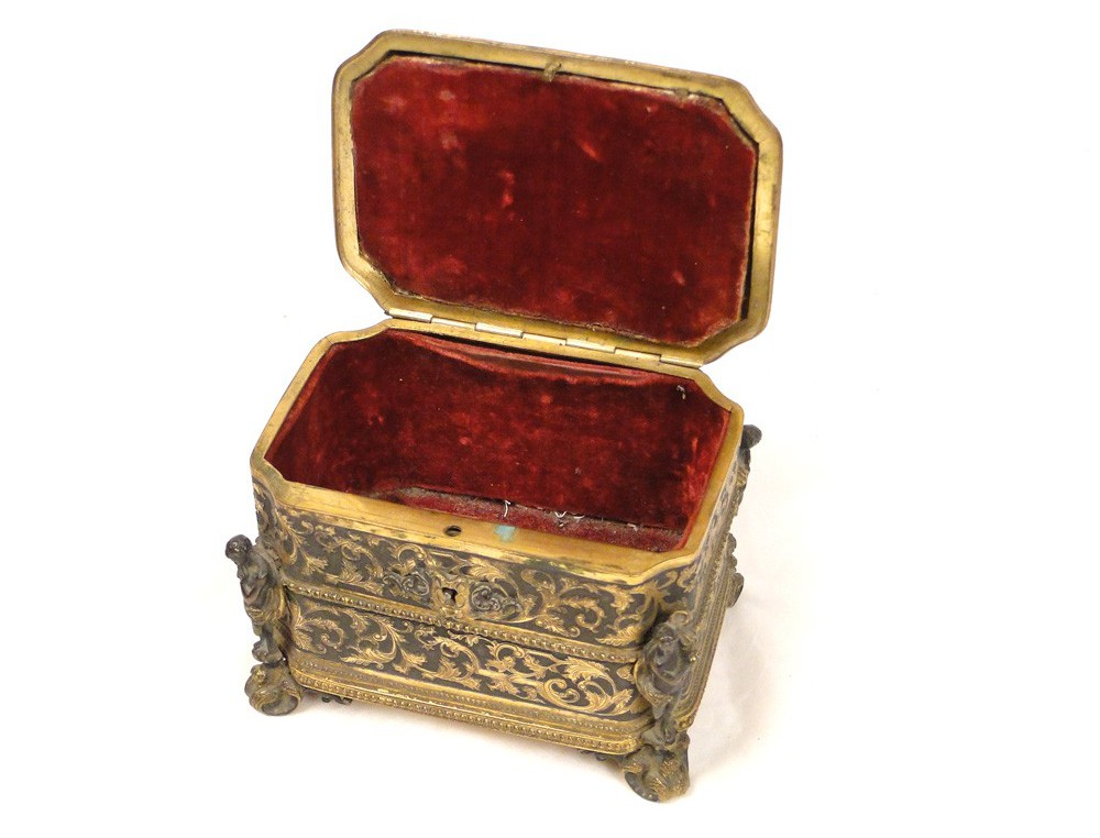 Box Jewel Box Gilt Brass Napoleon Iii Nineteenth