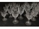 Service 32 glasses 1 carafe cut crystal Baccarat model Juvisy Elysée XXè