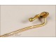 Pin tie in solid 18 carat gold Art Nouveau twentieth