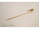 Pin tie in solid 18 carat gold Art Nouveau twentieth