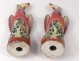 Pair sculptures Chinese porcelain birds phoenix China Chinese XIXth c.