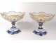 Pair cuts especiallys porcelain table Paris Gille Young Napoleon III XIXth