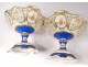 Pair cuts especiallys porcelain table Paris Gille Young Napoleon III XIXth