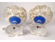 Pair cuts especiallys porcelain table Paris Gille Young Napoleon III XIXth