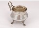 Mug tripod silver solid Minerve feet claws Napoleon III 140gr XIXth