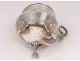 Mug tripod silver solid Minerve feet claws Napoleon III 140gr XIXth