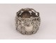 Round of towel silver alien 830 flowers silver 34gr XIXth century