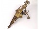 Large 3-light wall lamp bronze young fauna satyr knot Napoleon III XIXth century