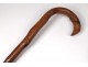 Cane old carved wood Popular Art antqiue french cane XIXth century