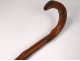 Cane old carved wood Popular Art antqiue french cane XIXth century