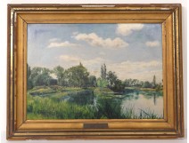 HST landscape Sarthe Ille Chemiré Maillard Society Friends Arts Angers 1926 XXè