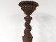 Altar candle holder candelabrum candelabrum carved twisted 17th century