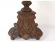 Altar candle holder candelabrum candelabrum carved twisted 17th century