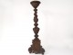 Altar candle holder candelabrum candelabrum carved twisted 17th century