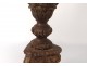 Altar candle holder candelabrum candelabrum carved twisted 17th century