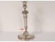 Pair candlestick torch candlesticks Empire solid silver 906gr XIXth