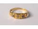 Ring alliance gold 18 karat diamond sapphires 2,76gr 1900 XXth century