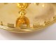 Episcopal hand bishop&#39;s candle holder golden bronze foliage XIXth century