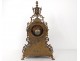 Gothic Clock bronze foliage cut Japy Napoleon III french clock XIXth