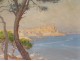 Great HST landscape view Antibes José Taggiasco Mediterranean South France XIXth