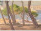 Great HST landscape view Antibes José Taggiasco Mediterranean South France XIXth