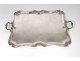 Plate with handles Louis XV silver plated Laporte Paris 19th century