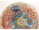 Sulphureous paperweight crystal Baccarat millefiori paperweight 1858