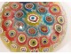 Sulphureous paperweight crystal Baccarat millefiori paperweight 1858