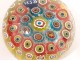 Sulphureous paperweight crystal Baccarat millefiori paperweight 1858