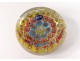 Sulphureous paperweight crystal Baccarat millefiori paperweight 1858