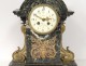 Chimney Tile Pendulum Clocks green marble bronze gardener 1900