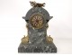 Chimney Tile Pendulum Clocks green marble bronze gardener 1900