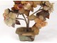 Decorative bouquet flowers agate hard stones XIXth century