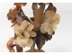 Decorative bouquet flowers agate hard stones XIXth century