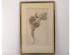 Drawing charcoal character man dancer costume drawing 20th century