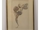 Drawing charcoal character man dancer costume drawing 20th century