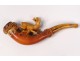 Cigarette cigarette carved amber sea foam deer meerschaum XIXth century