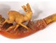 Cigarette cigarette carved amber sea foam deer meerschaum XIXth century