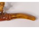 Cigarette cigarette carved amber sea foam deer meerschaum XIXth century