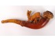 Cigarette cigarette carved amber sea foam deer meerschaum XIXth century