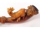 Cigarette cigarette carved amber sea foam deer meerschaum XIXth century